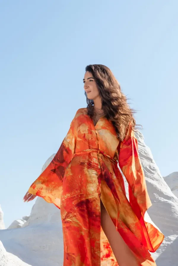 Kimono in Lava Print - Image 2