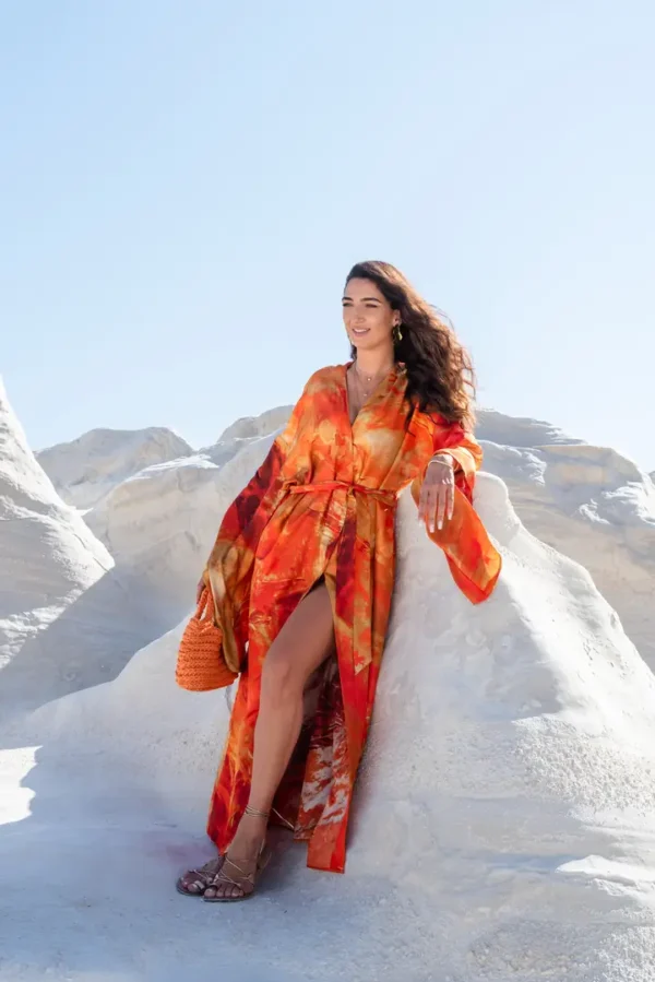 Kimono in Lava Print - Image 3