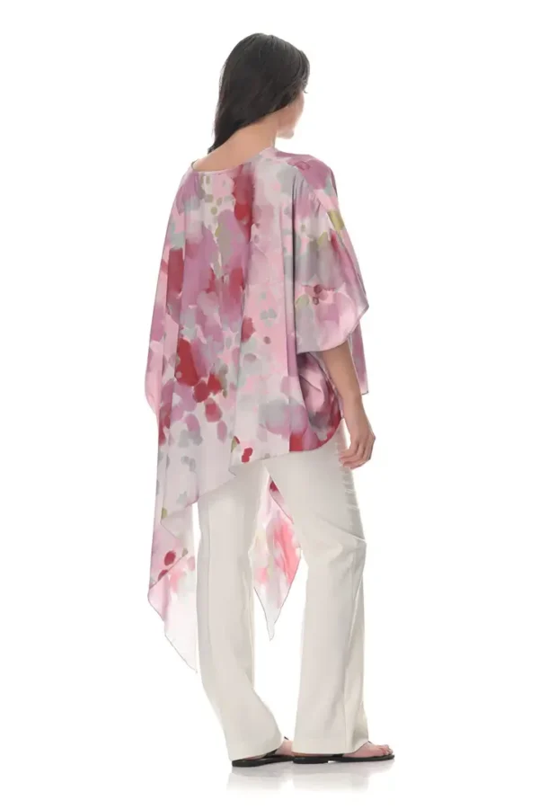 Assymetrical Blouse in Mosaic Print - Image 4