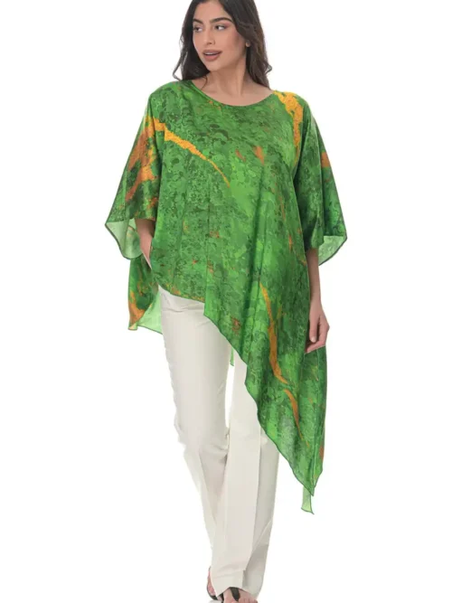 Assymetrical Blouse in Conichalcite Print