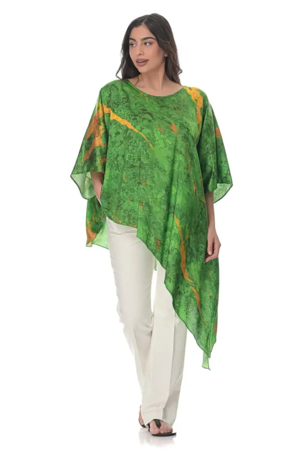 Assymetrical Blouse in Conichalcite Print