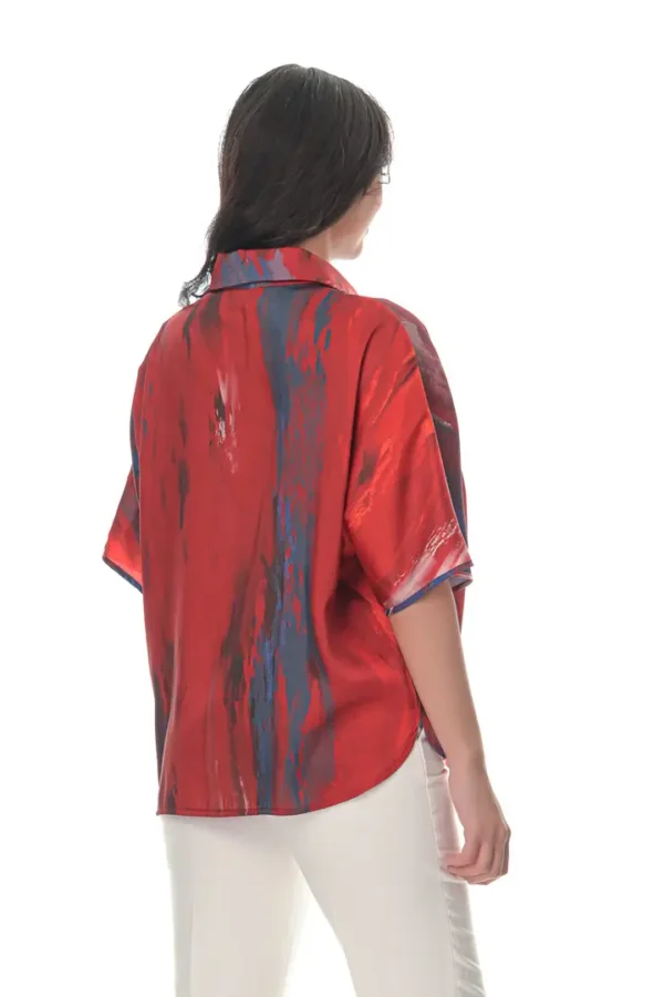 Shirt with Aphrodite Jewel in Volcano Print - Image 3