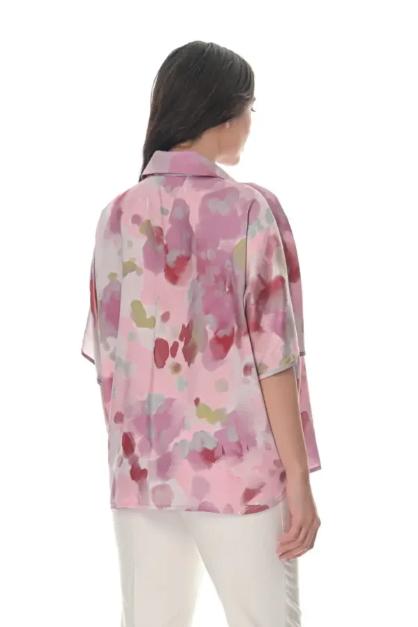 Shirt with Aprodite Jewel in Mosaic Print - Image 3