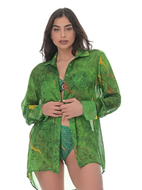 Chiffon Shirt in Conichalcite Print
