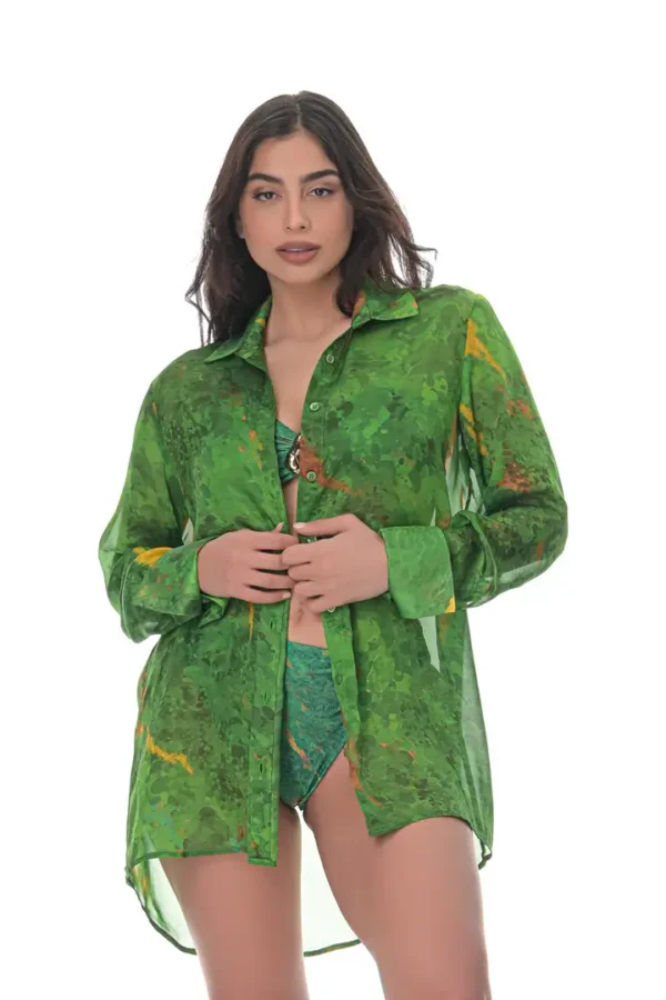Chiffon Shirt in Conichalcite Print