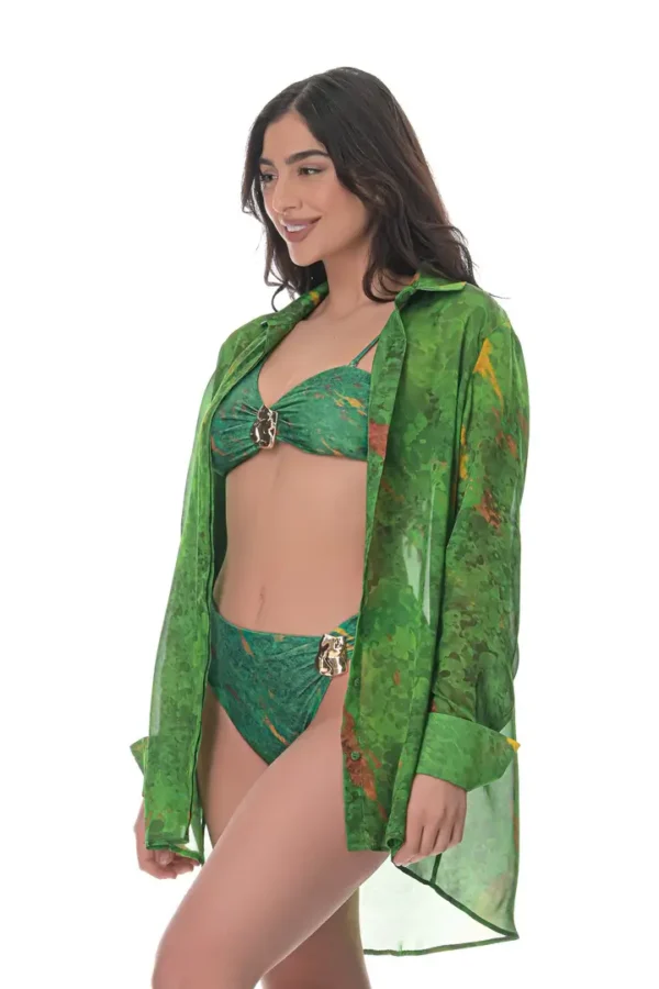 Chiffon Shirt in Conichalcite Print - Image 2