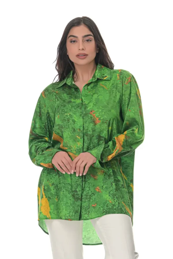 Oversized Shirt in Conichalcite Print