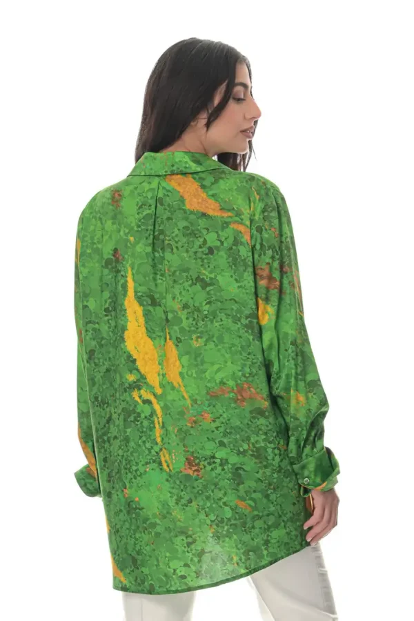 Oversized Shirt in Conichalcite Print - Image 2