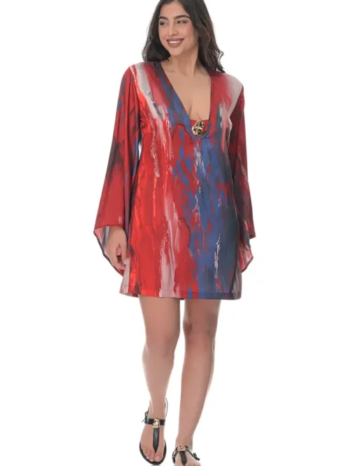 Mini Dress in Volcano Print