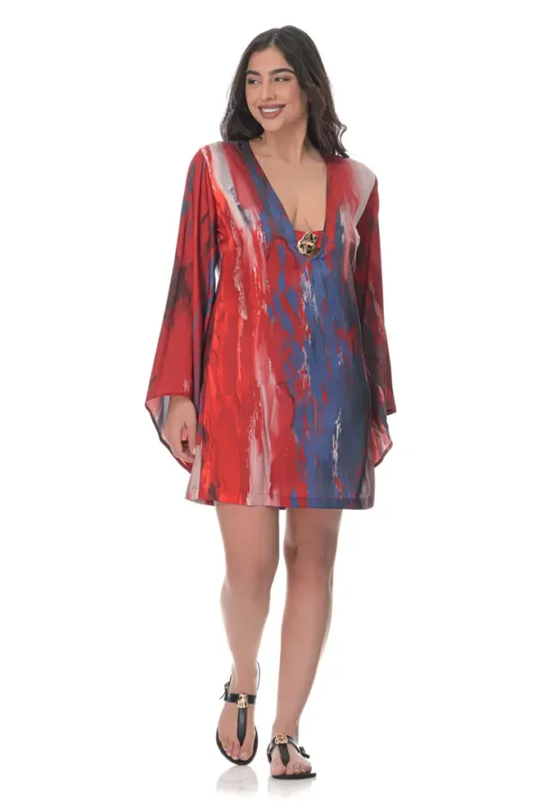 Mini Dress in Volcano Print