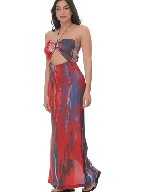 Maxi dress in Volcano Print