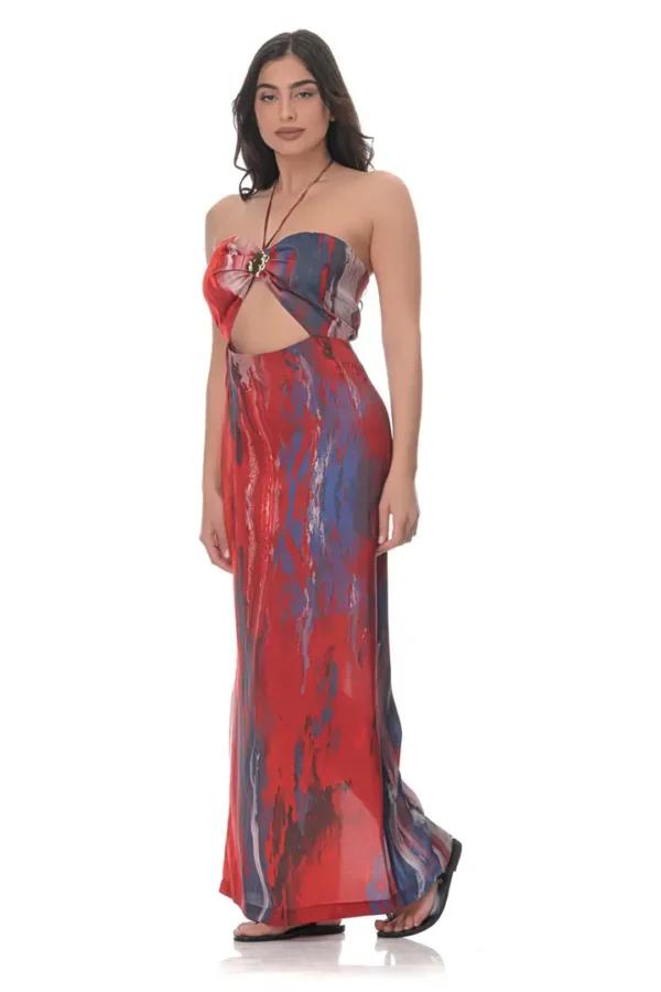 Maxi dress in Volcano Print