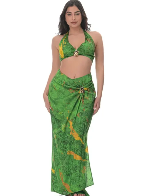 Maxi Skirt in Conichalcite Print