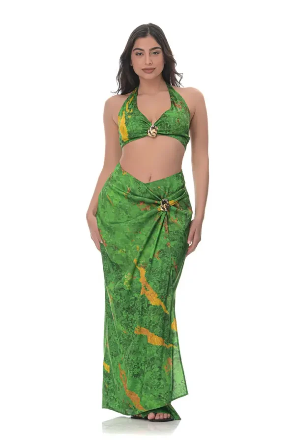 Maxi Skirt in Conichalcite Print