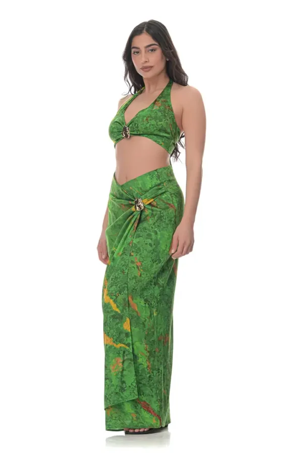 Maxi Skirt in Conichalcite Print - Image 2